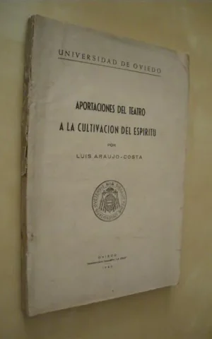 APORTACIONES DEL TEATRO A LA CULTIVACION DEL ESPIRITU