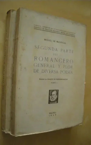 SEGUNDA PARTE DEL ROMANCERO GENERAL Y FLOR DE DIVERSA POESIA. 2 VOLUMENES