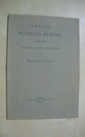 VARIAS NOTICIAS NUEVAS ACERCA DE FLORIAN DE OCAMPO
