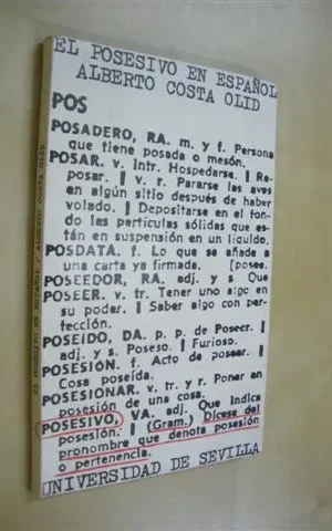 EL POSESIVO EN ESPAÑOL