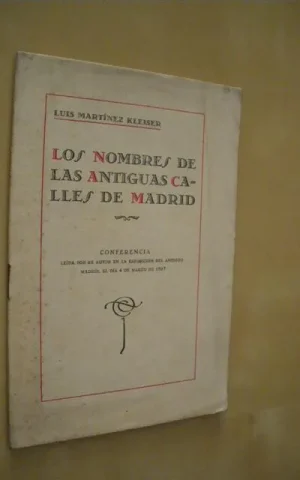 LOS NOMBRES DE LAS ANTIGUAS CALLES DE MADRID