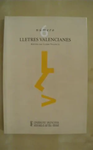 LLETRES VALENCIANES. Nº6. REVISTA DEL LLIBRE VALENCIÀ
