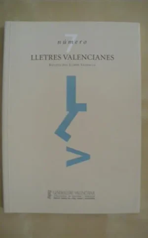 LLETRES VALENCIANES. Nº7. REVISTA DEL LLIBRE VALENCIÀ