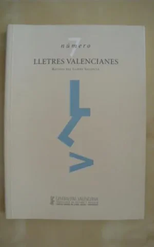 LLETRES VALENCIANES. Nº7. REVISTA DEL LLIBRE VALENCIÀ