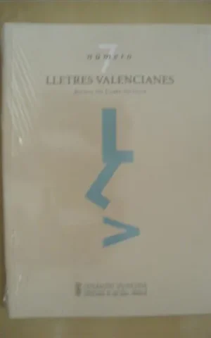 LLETRES VALENCIANES. Nº7. REVISTA DEL LLIBRE VALENCIÀ