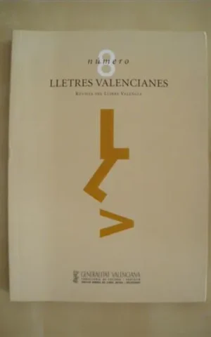 LLETRES VALENCIANES. Nº8. REVISTA DEL LLIBRE VALENCIÀ
