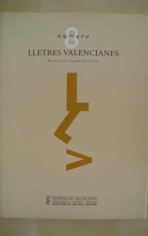 LLETRES VALENCIANES. Nº8. REVISTA DEL LLIBRE VALENCIÀ