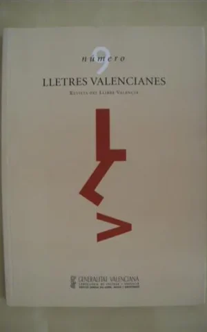 LLETRES VALENCIANES. Nº9. REVISTA DEL LLIBRE VALENCIÀ