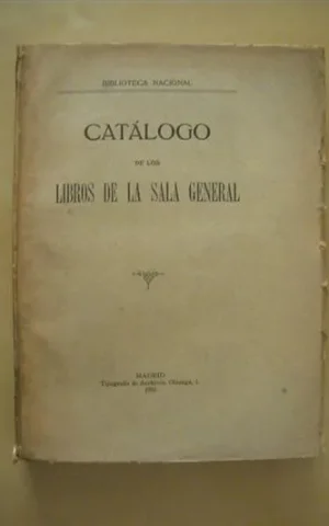 CATALOGO DE LOS LIBROS DE LA SALA GENERAL