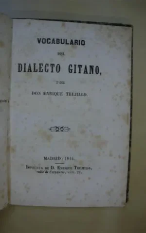 VOCABULARIO DEL DIALECTO GITANO