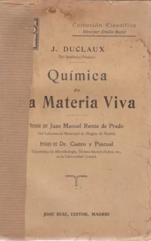QUIMICA DE LA MATERIA VIVA