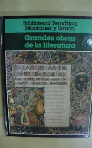 GRANDES OBRAS DE LA LITERATURA. TOMO I