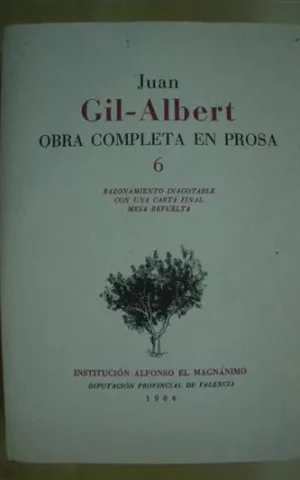 OBRA COMPLETA EN PROSA. Nº6