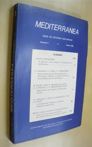 MEDITERRANEA. SERIE DE ESTUDIOS GEOLOGICOS. NUMERO 1. ENERO 1983