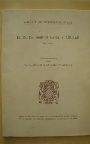 EL DR. DN. MARTIN GENIS Y AGUILAR. (1847-1932)