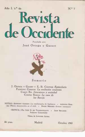 REVISTA DE OCCIDENTE. Nº7. AÑO I. OCTUBRE 1963