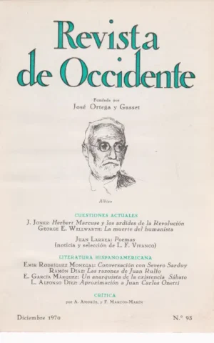 REVISTA DE OCCIDENTE. Nº93. DICIEMBRE 1970