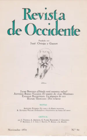 REVISTA DE OCCIDENTE. Nº92. NOVIEMBRE 1970