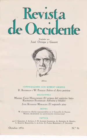 REVISTA DE OCCIDENTE. Nº91. OCTUBRE 1970