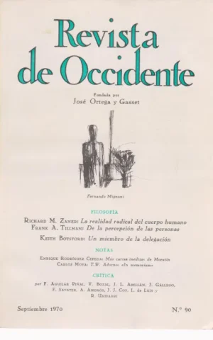 REVISTA DE OCCIDENTE. Nº90. SEPTIEMBRE 1970