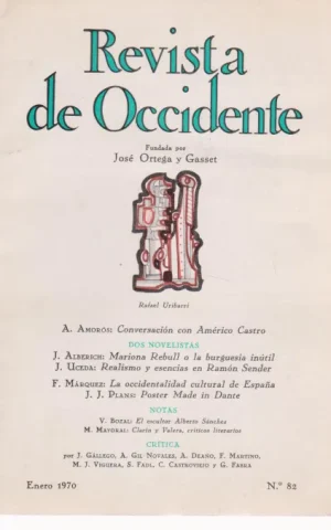 REVISTA DE OCCIDENTE. Nº82. ENERO 1970