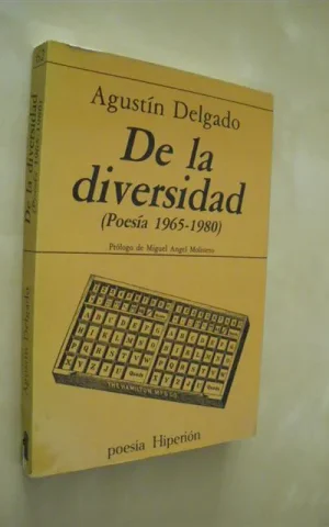 DE LA DIVERSIDAD. (POESÍA 1965-1980)