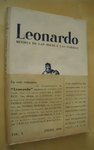 LEONARDO. REVISTA DE LAS IDEAS Y LAS FORMAS. VOLUMEN X. ENERO 1946