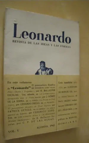 LEONARDO. REVISTA DE LAS IDEAS Y LAS FORMAS. VOLUMEN V. AGOSTO 1945