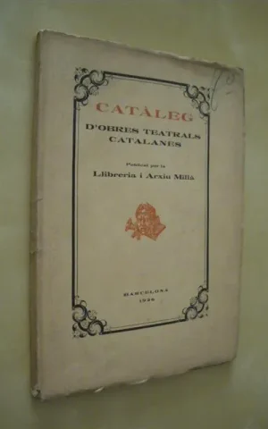 CATÀLEG D´OBRES TEATRALS CATALANES