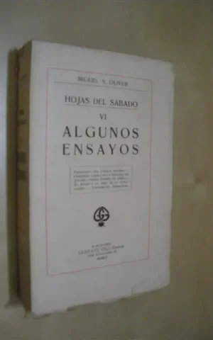 ALGUNOS ENSAYOS. HOJAS DEL SÁBADO VI