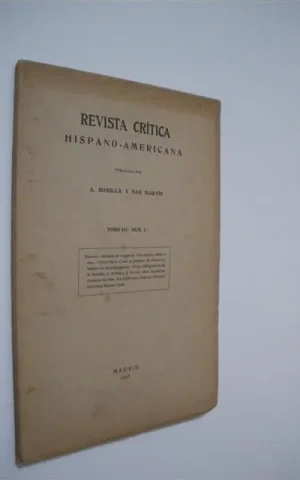 REVISTA CRÍTICA HISPANO-AMERICANA. TOMO III. NUM. 1