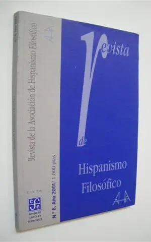REVISTA DE HISPANISMO FILOSÓFICO NÚMERO 6
