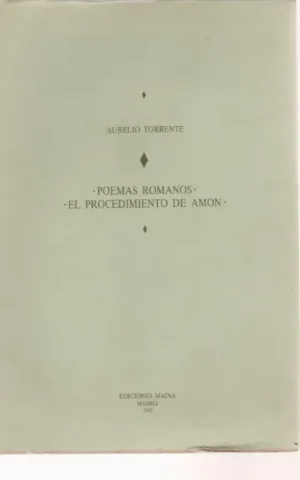 POEMAS ROMANOS - EL PROCEDIMIENTO DE AMÓN