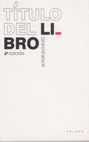 TÍTULO DEL LIBRO