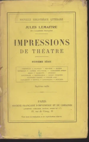 IMPRESSIONS DE THÉATRE