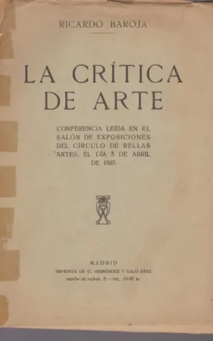 LA CRÍTICA DE ARTE