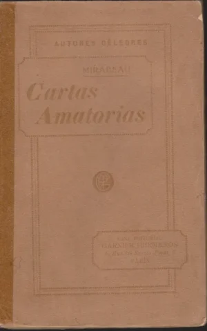 CARTAS AMATORIAS DE MIRABEAU