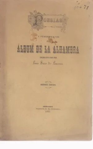 POESIAS Y PENSAMIENTOS DEL ALBUM DE LA ALHAMBRA