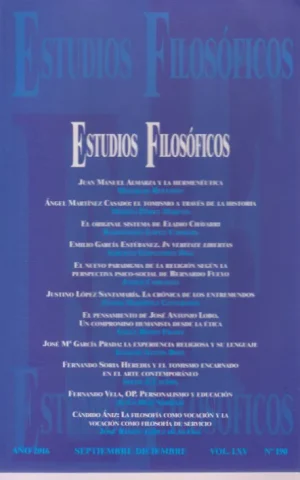 ESTUDIOS FILOSOFICOS. Nº190. SEPTIEMBRE-DICIEMBRE. VOL. LXV. AÑO 2016