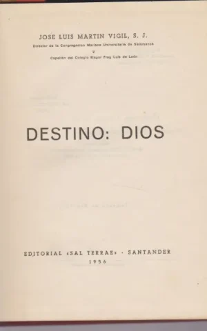 DESTINO: DIOS