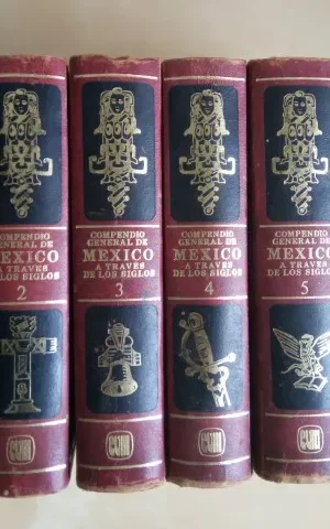 COMPENDIO GENERAL DE MEXICO A TRAVES DE LOS SIGLOS. 6 TOMOS