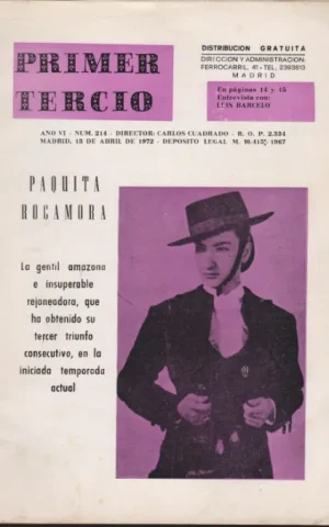 PRIMER TERCIO. AÑO VI. NUM. 214. PAQUITA ROCAMORA