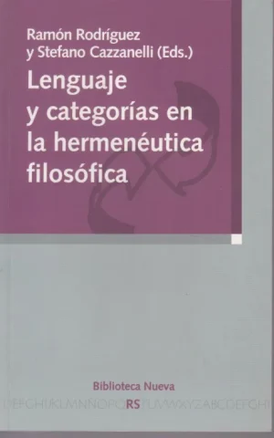 LENGUAJE Y CATEGORIAS EN LA HERMENEUTICA FILOSOFICA