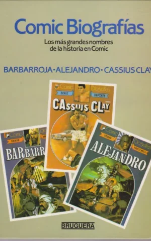 COMIC BIOGRAFIAS BARBARROJA - ALEJANDRO - CASSIUS CLAY. TOMO 3