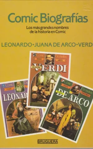 COMIC BIOGRAFIAS LEONARDO - JUANA DE ARCO - VERDI. TOMO 2