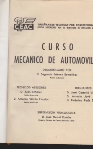 CURSO MECÁNICO DE AUTOMÓVILES