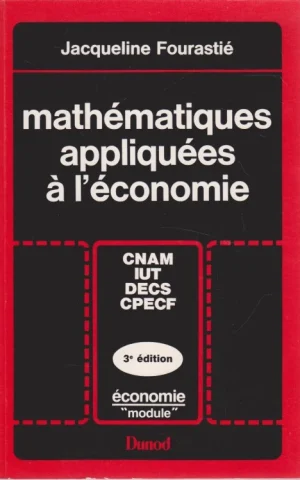 MATHÉMATIQUES APPLIQUÉES À L'ÉCONOMIE