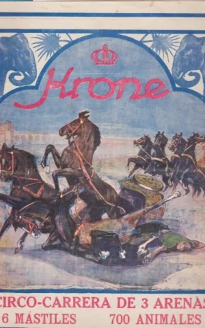 KRONE CIRCO-CARRERA DE 3 ARENAS. 6 MÁSTILES. 700 ANIMALES. KRONE EL CIRCO AMBULANTE MÁS GRANDE DE EUROPA