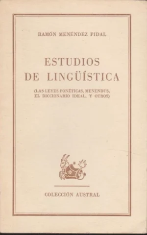 ESTUDIOS DE LINGÜISTICA