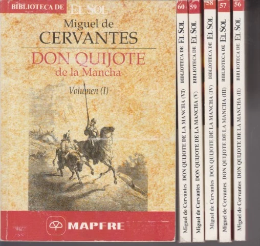 DON QUIJOTE DE LA MANCHA. 6 VOLUMENES. COMPLETO